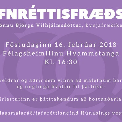 Jafnréttisfræðsla