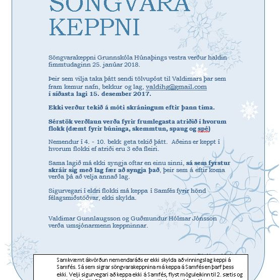 Söngvarakeppni 2018