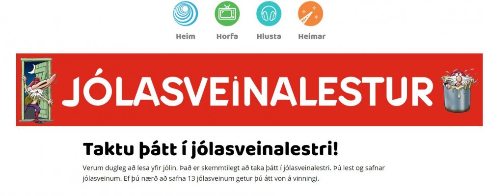 Taktu þátt í jólasveinalestri!