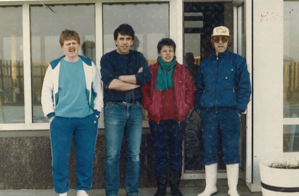 Myndir frá undirbúningi afmælishátíðar 1988