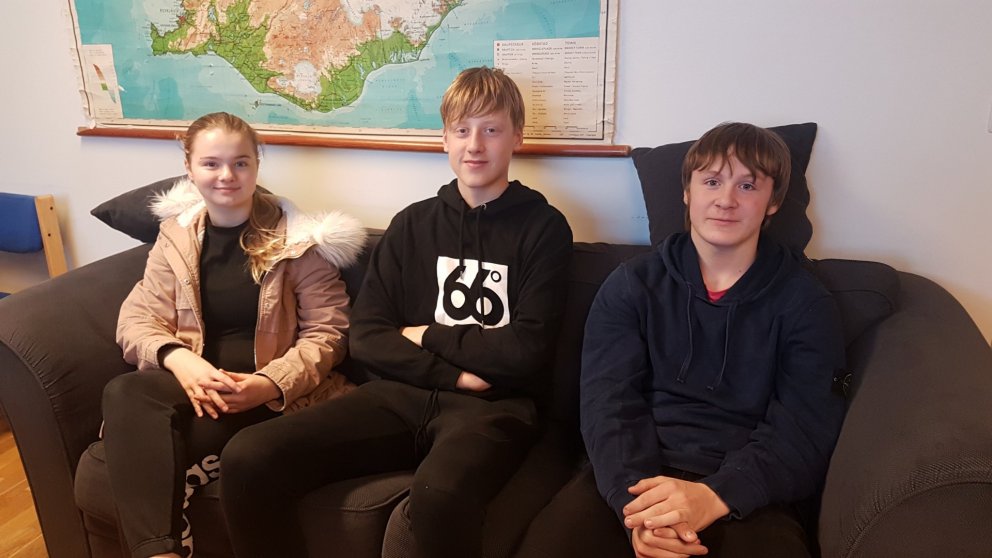 Ásdís, Hilmir og Sveinn í boltanum