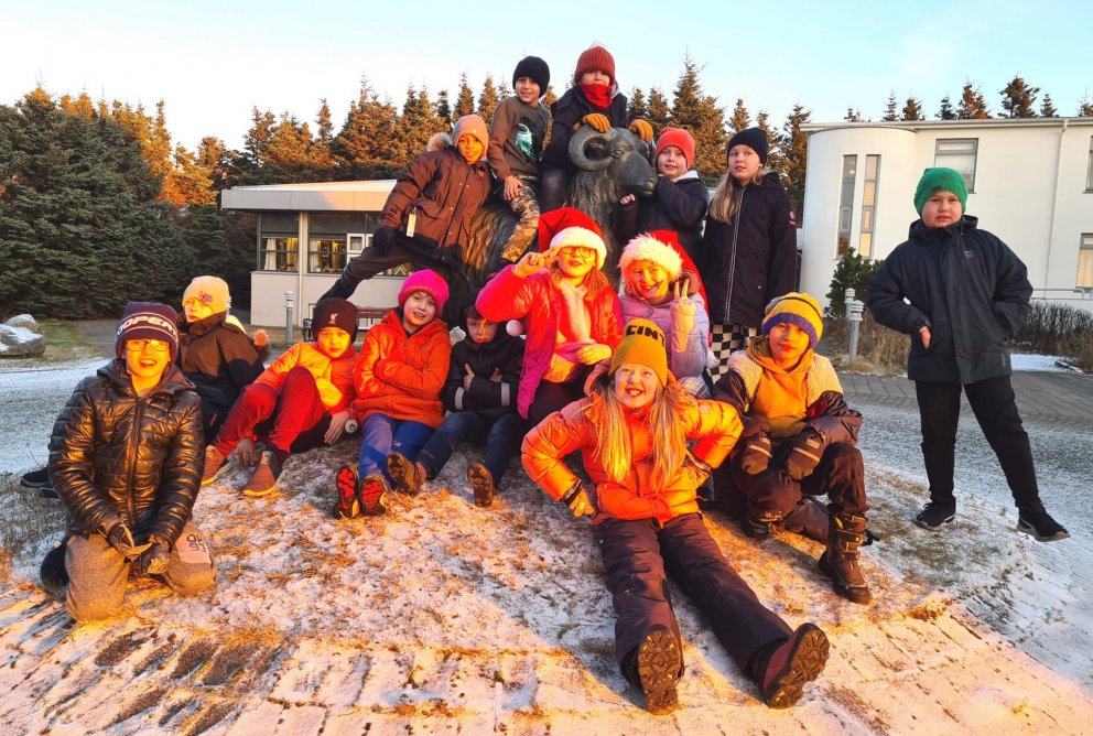 4. bekkur í heimsókn á Sjúkrahúsinu.