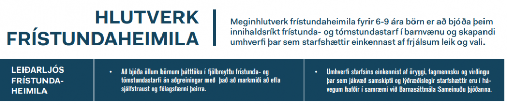 Auglýsing um starf umsjónarmanns frístundar