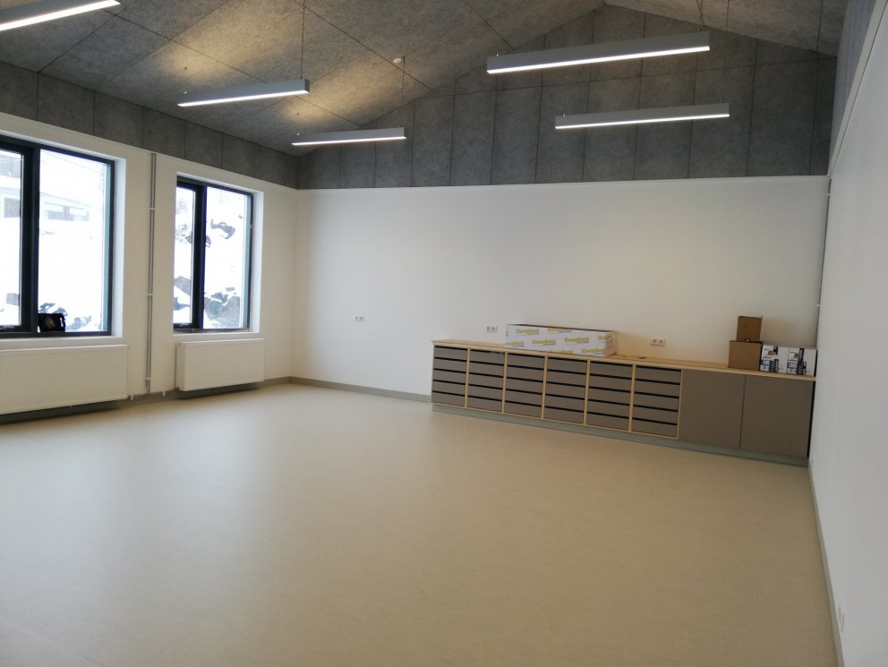 Framkvæmdir í fullum gangi