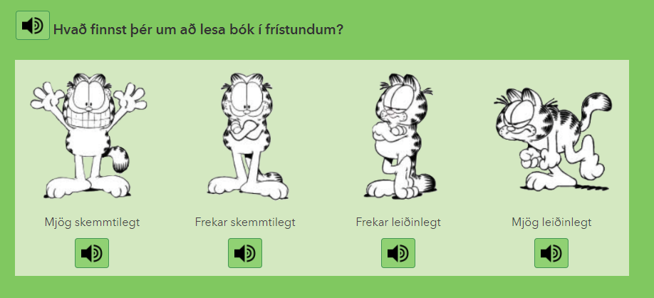 Fyrirhuguð nemendakönnun í 1. - 5. bekk
