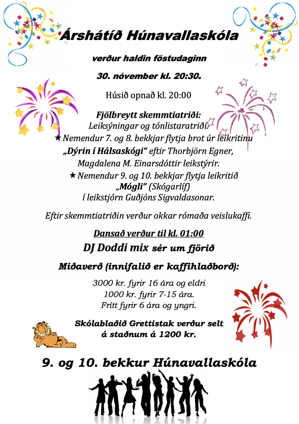 Árshátíð Húnavallaskóla