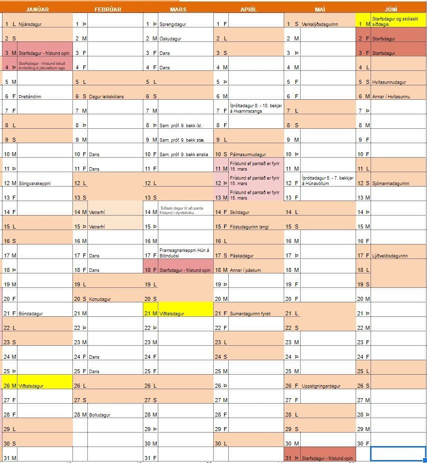 Viðtalsdegi frestað um viku