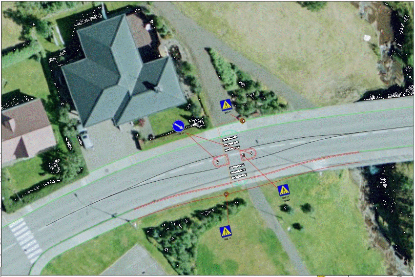 Ný gangbraut tekin í notkun á mánudag