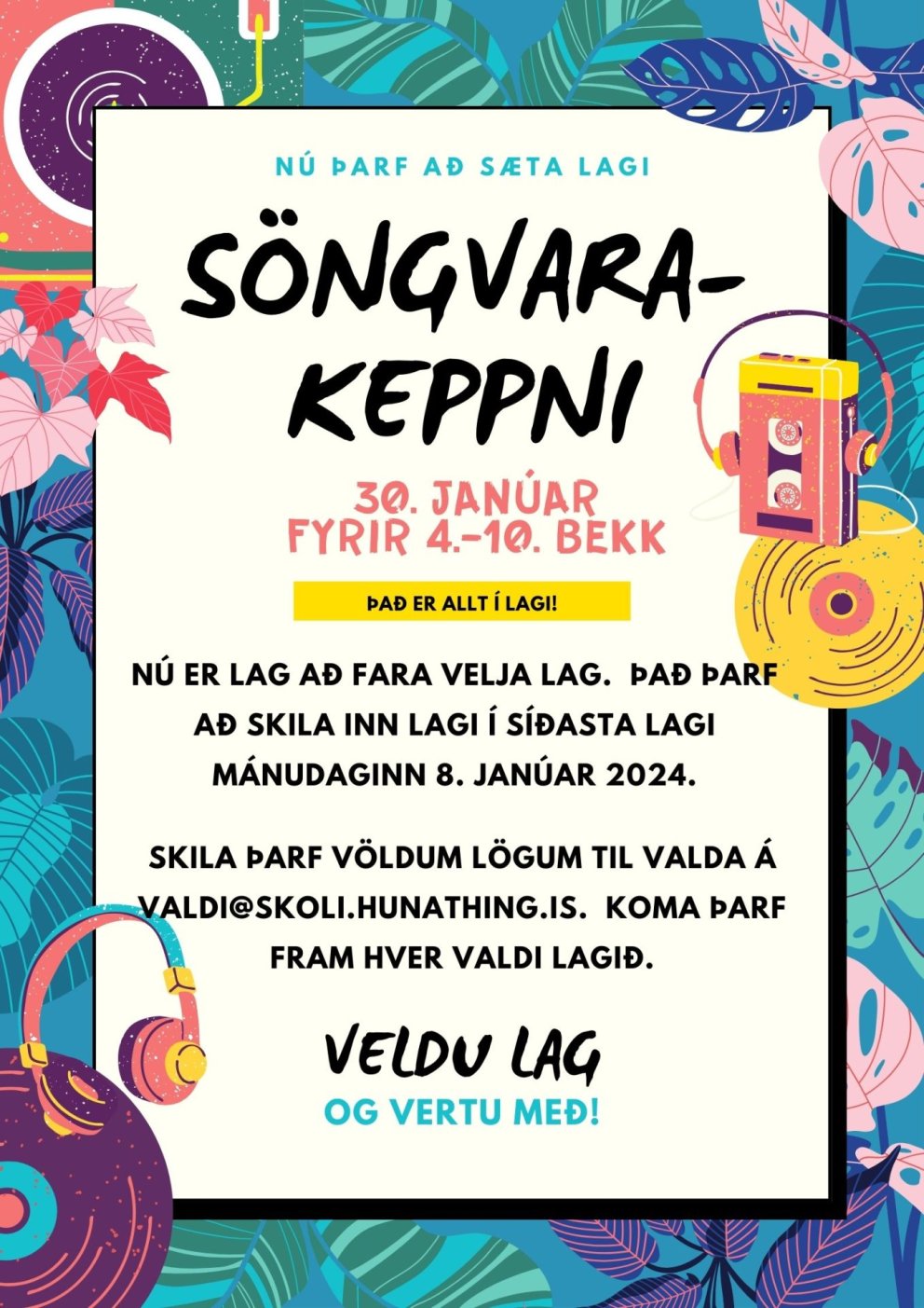Söngvarakeppni Grunnskóla Húnaþings vestra