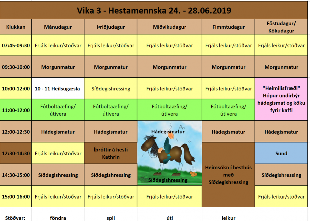 Frístundastarf í sumar fyrir nemendur í 1. - 4. bekk