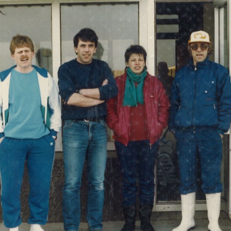 Myndir frá undirbúningi afmælishátíðar 1988