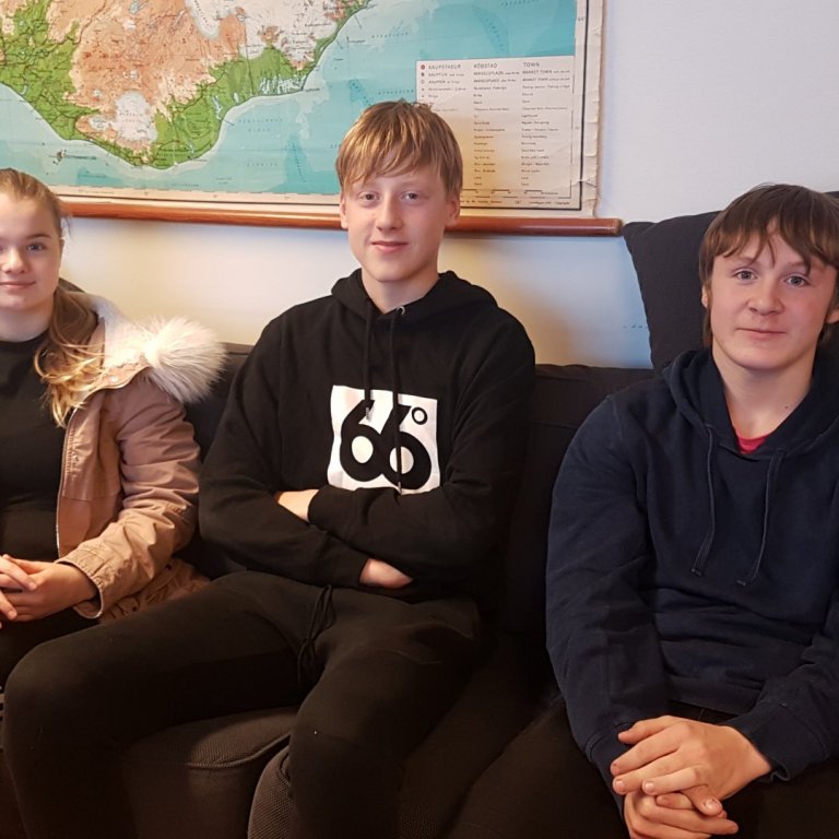 Ásdís, Hilmir og Sveinn í boltanum