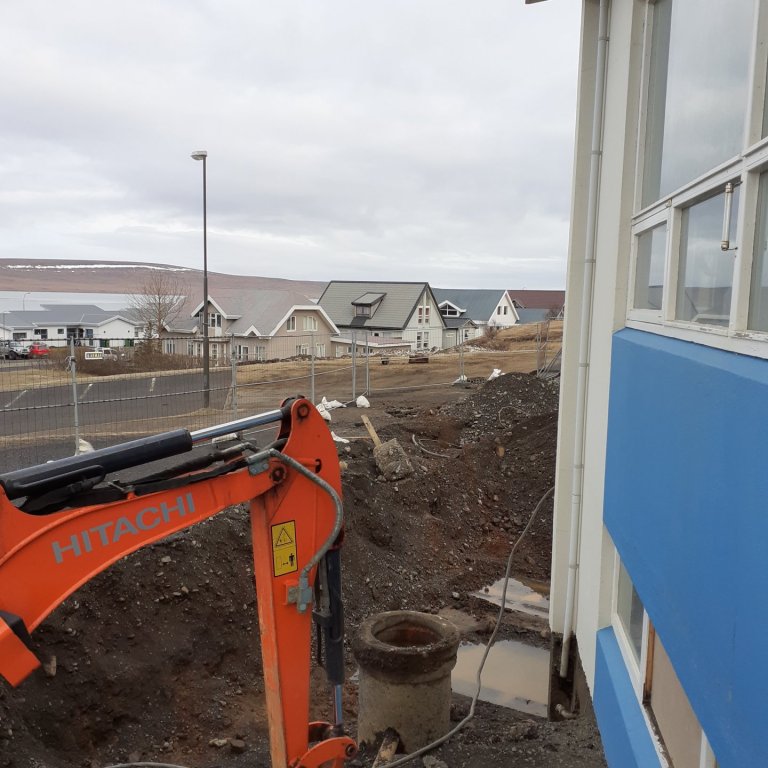 Myndir af framkvæmdum