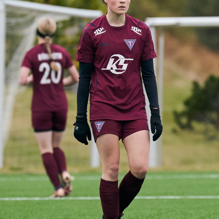 Saga Ísey á landsliðsæfingu hjá U16 í fótbolta