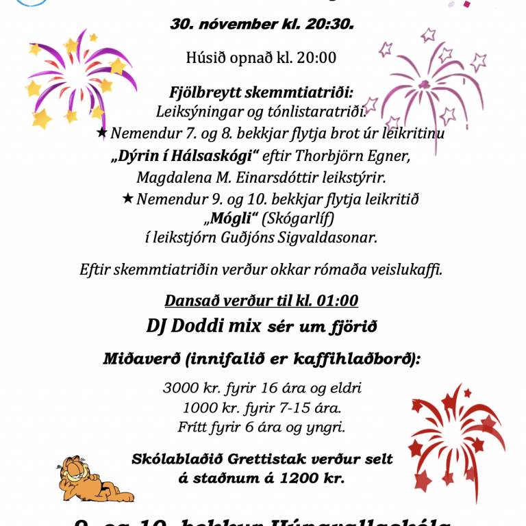 Árshátíð Húnavallaskóla