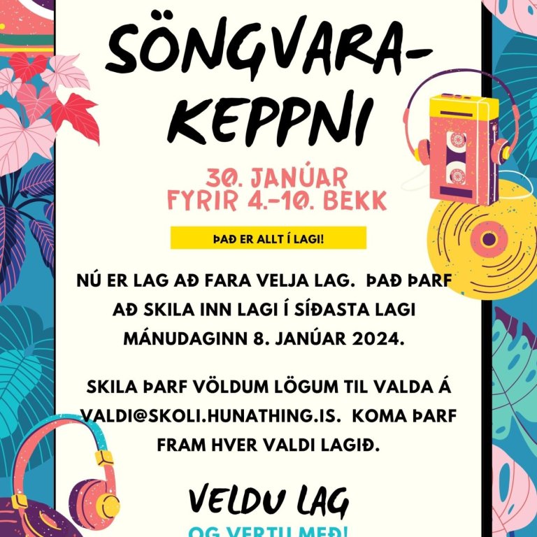 Söngvarakeppni Grunnskóla Húnaþings vestra