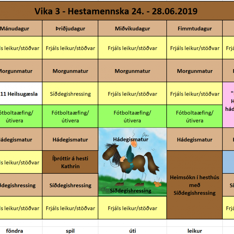 Frístundastarf í sumar fyrir nemendur í 1. - 4. bekk